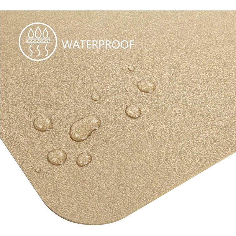 Waterproof Dual-Sided Desk Pad 31.5 x 15.8 Inches Leather Office Protector