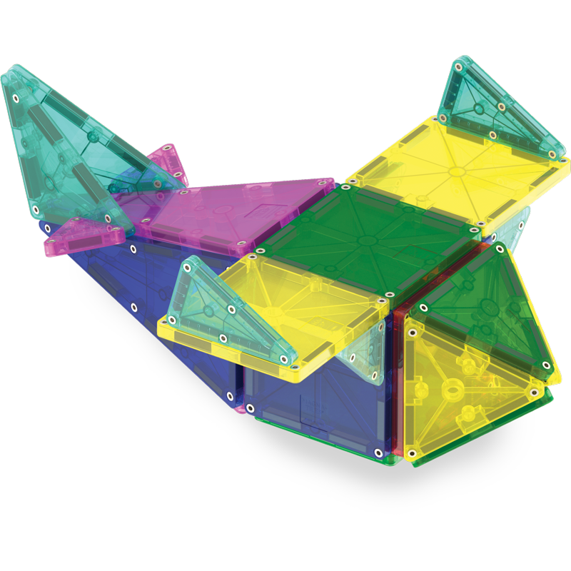 Magna-Tiles 46-Piece Magnetic Construction Set for Kids, Building & Learning