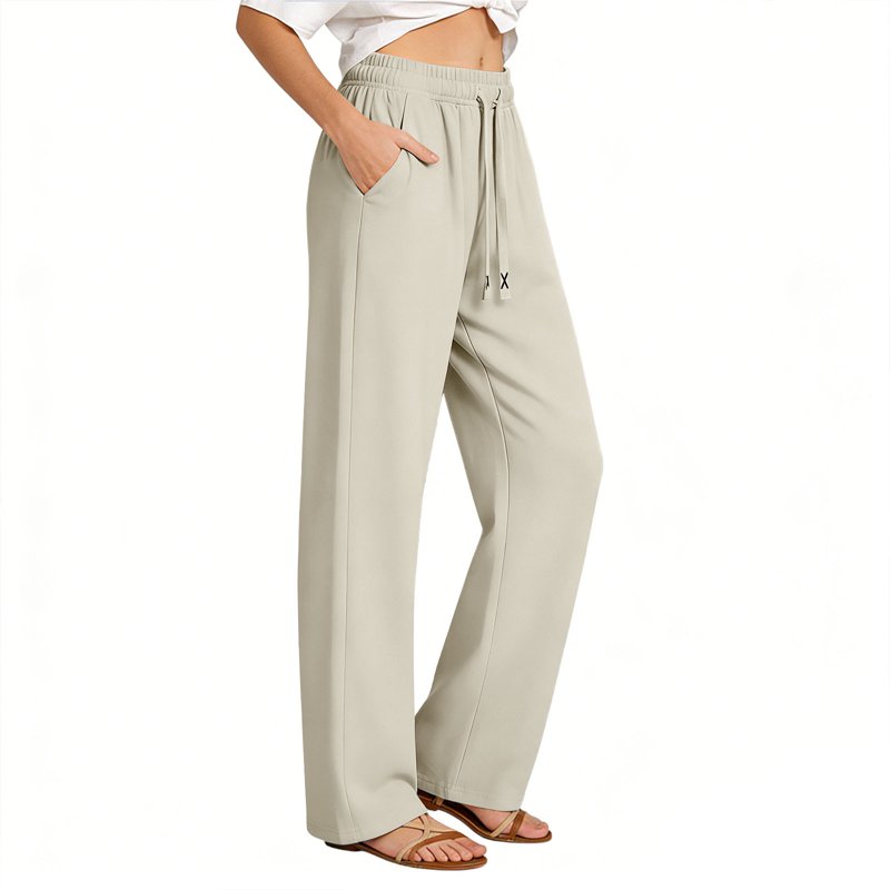 Women's Quick Dry Athletic Pants with Pockets - High Waist, Casual, Lightweight