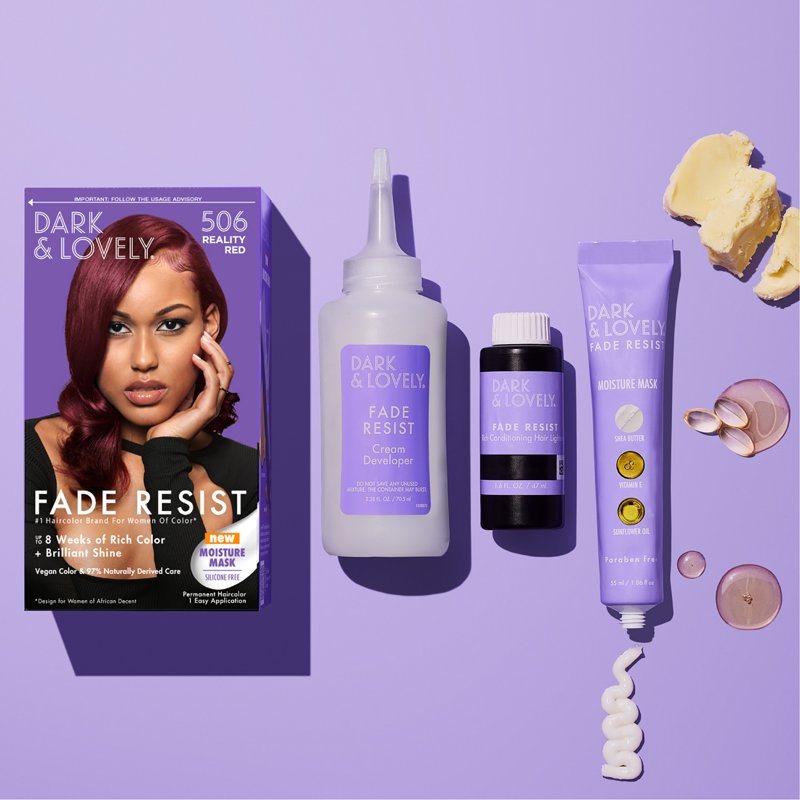 Vibrant Permanent Hair Color Kit for Textured Hair - Fade Resistant, Vegan Formula