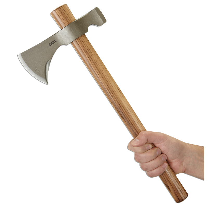 Outdoor Survival Tomahawk with Hickory Handle and Carbon Steel Blade