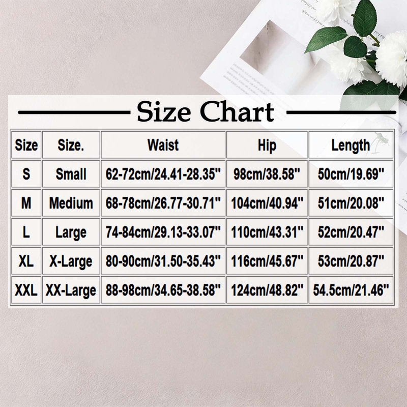 Women's Cargo Shorts with High Waist & Pockets - Summer Casual Twill Shorts