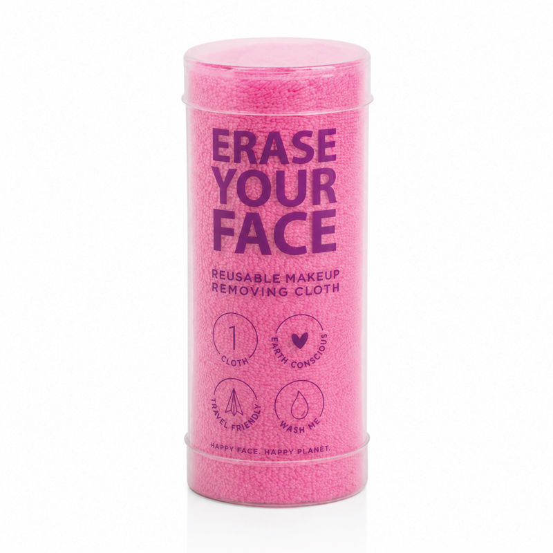 Reusable Makeup Removing Cloths Pack - Soft Pink Microfiber Face Cleansing Pads