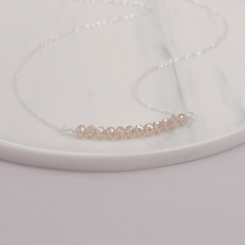 Sterling Silver Beads Necklace for 12th Birthday Gift for Girls