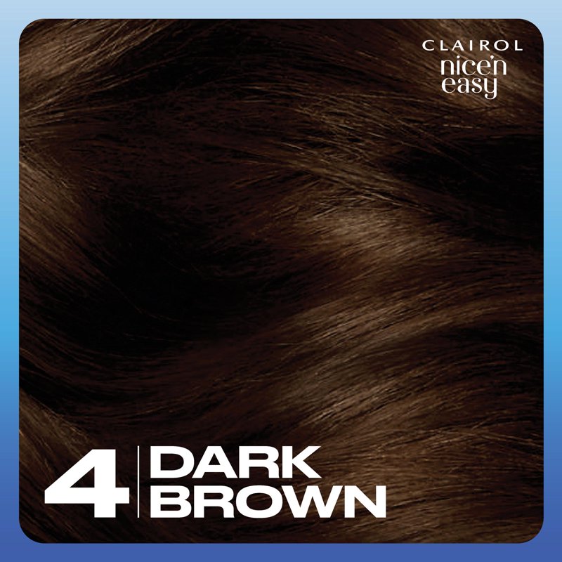 Permanent Hair Color Cream - Dark Brown - Long Lasting, Natural Look