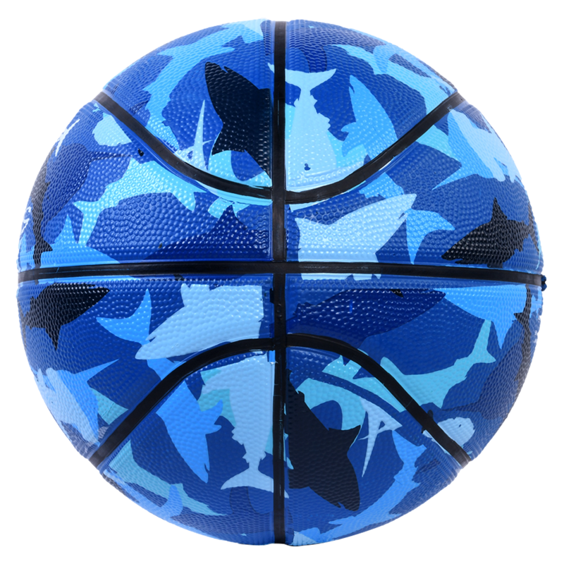 Junior Size 5 Basketball - Shark Camo Superior Grip Indoor/Outdoor 27.5"