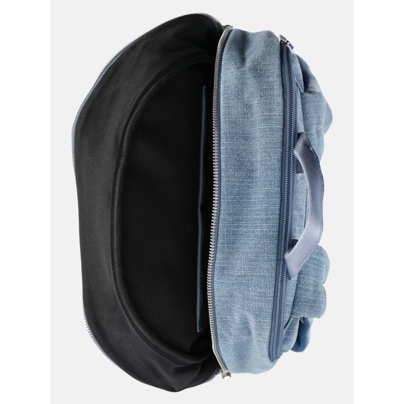 Women’s Chain Pocket Dome Backpack - Western Denim Style