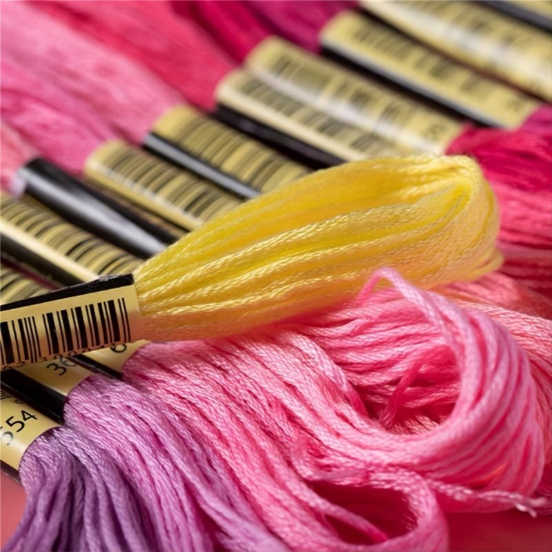 100 Colors Embroidery Thread Kit - 8M Cross Stitch & Sewing Floss