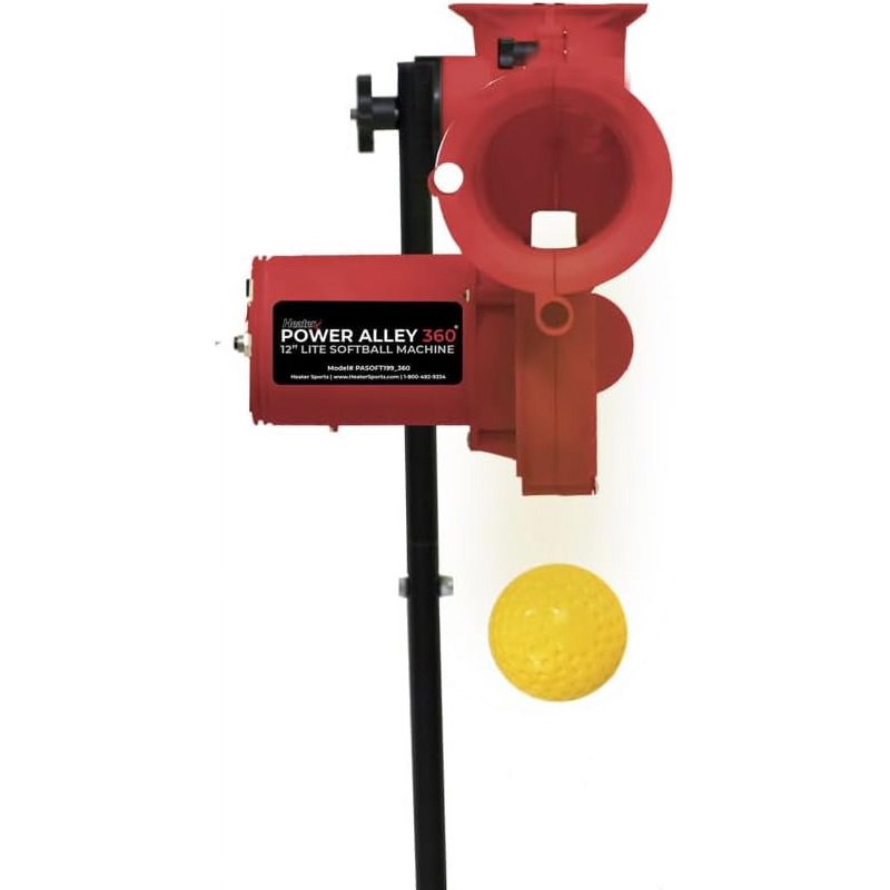 Heater Sports Power Alley Lite 360 Softball Pitching Machine 12 Inch