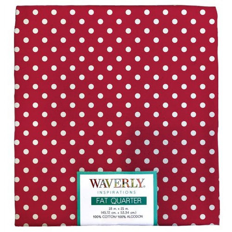 Cotton Fat Quarter Fabric Pack for Quilting & Sewing - Medium Dot Pattern