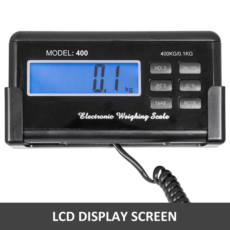 700lbs Digital Livestock & Pet Scale Large Stainless Steel Platform with LCD Display