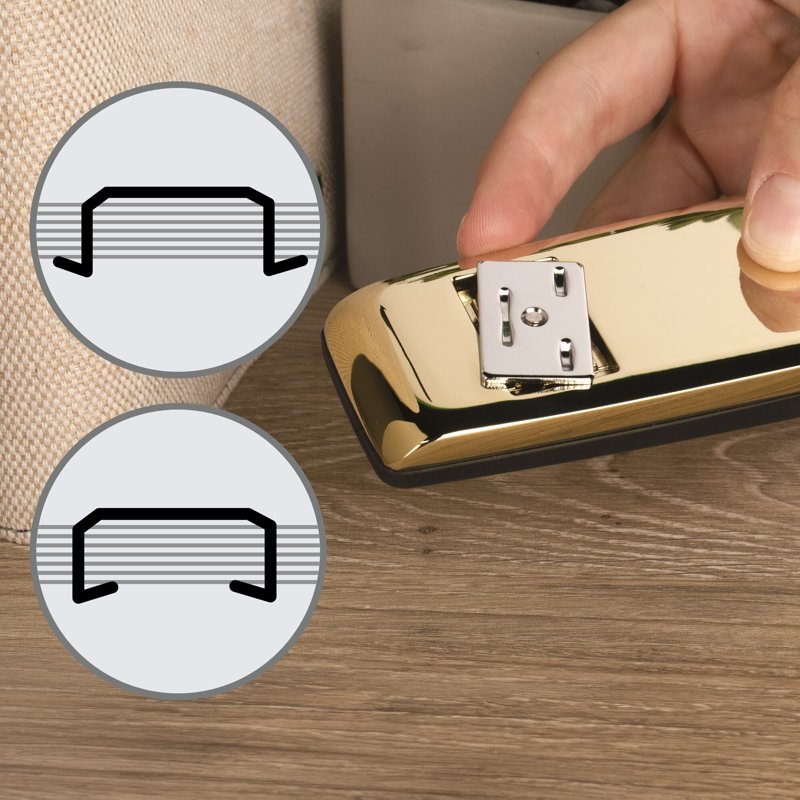 Swingline 747 Full Size Desktop Stapler 30 Sheets Gold Metallic Office