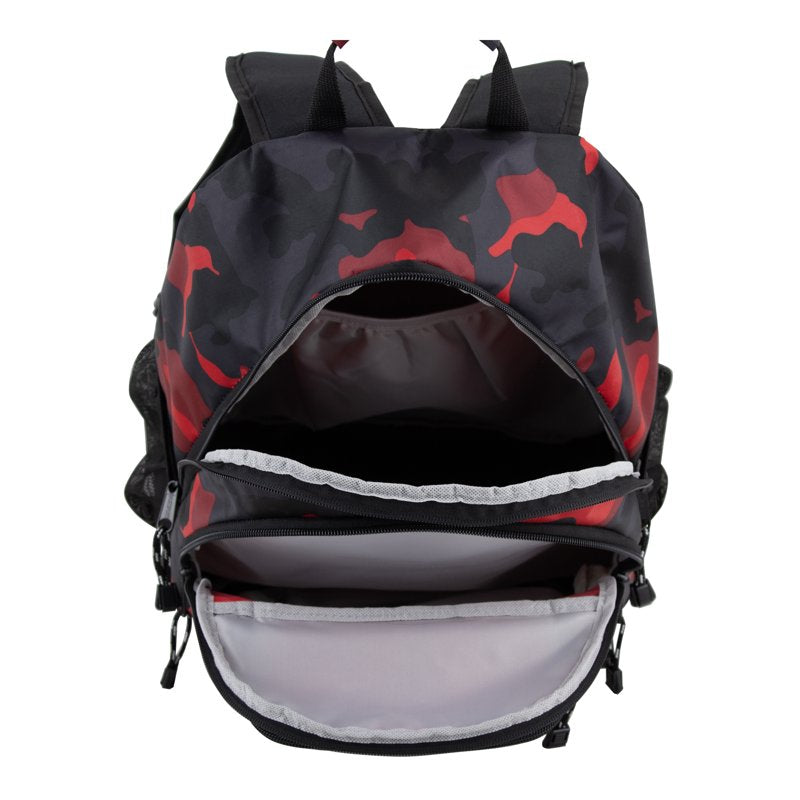 Unisex Rally Sport Backpack with Camouflage Design, Laptop & Tech Pockets