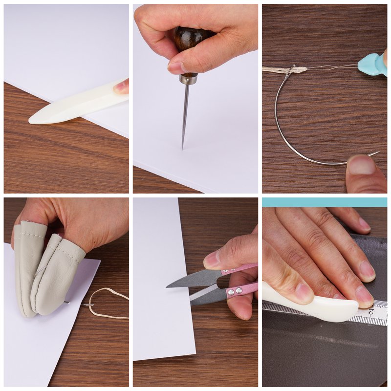 Book Press Binding Kit for Notebooks & Document Repair - Bamboo Tool Set with Handles