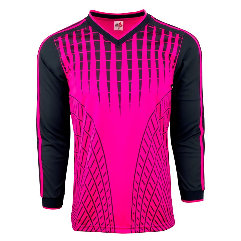 Just 4 Kicks Rain Youth Goalkeeper Jersey - S Pink, Elbow Pads, 100% Polyester