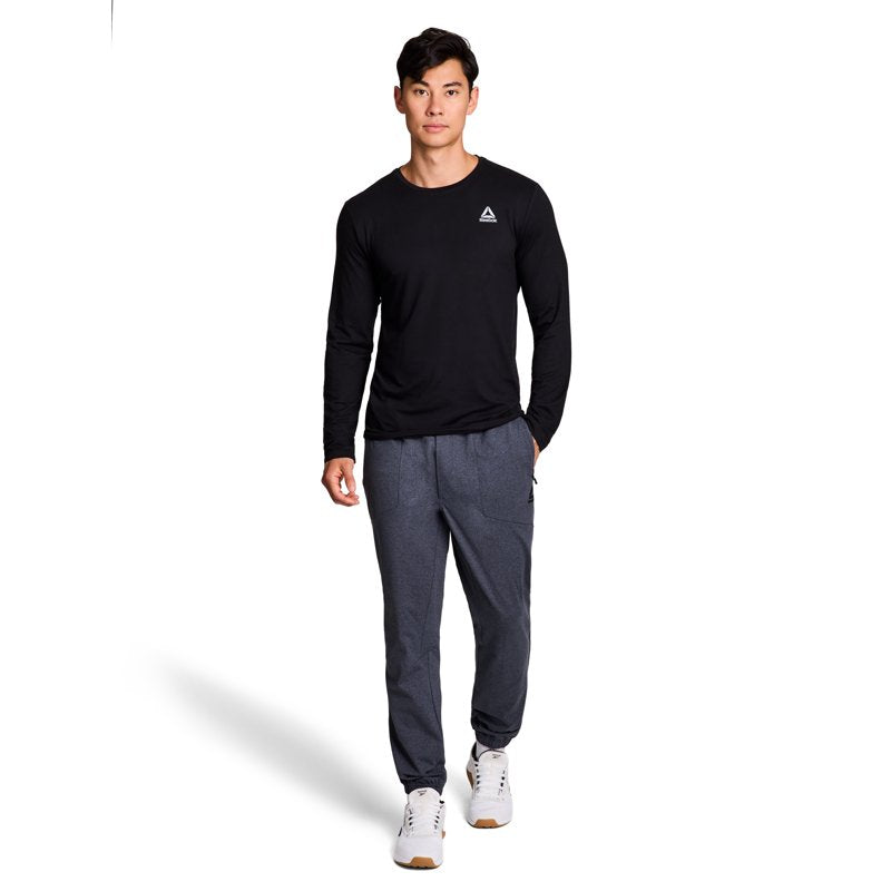 Men's Jogger Pants - Athletic Activewear with Zip Pockets and Elastic Cuffs