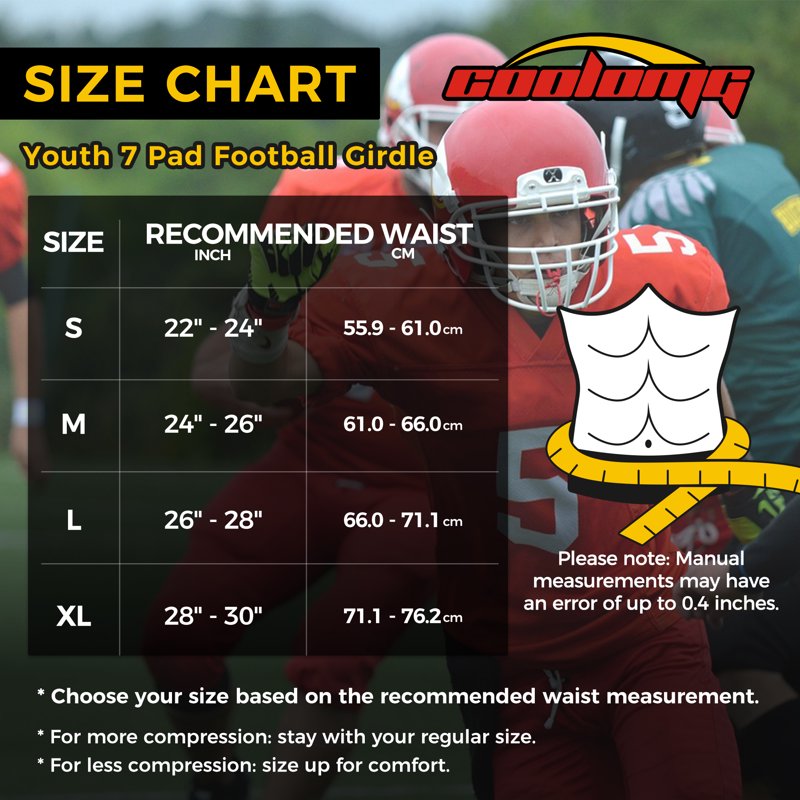 Youth Football Girdle Shorts with Impact Padding for Boys - Impact Protection, Breathable & Flexible Fit