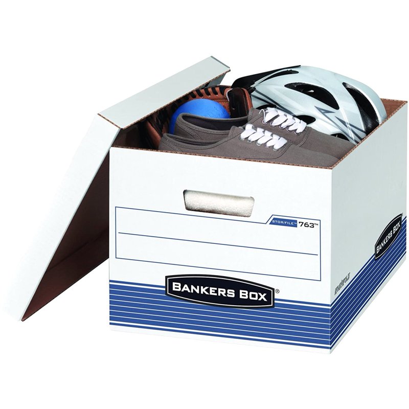 30 Pack Medium-Duty File Storage Boxes with Lift-Off Lid - Office & Home Organization
