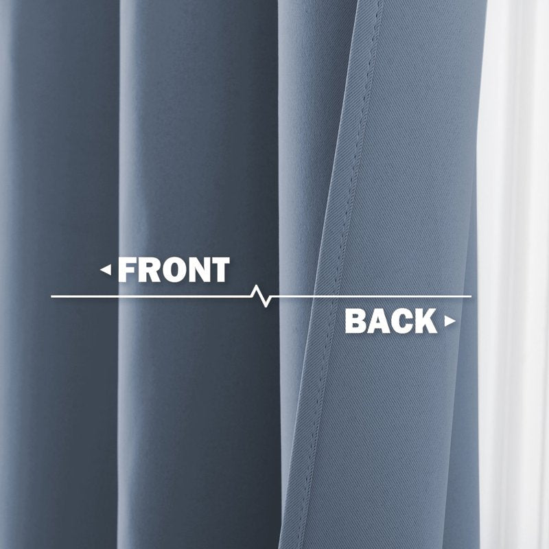 Blackout Kitchen Curtain Tiers Set of 2 | Room Darkening Thermal Insulated Window Treatments