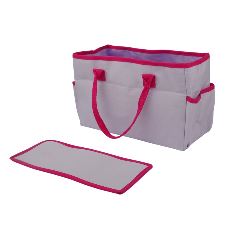 Teacher Tote Bag Organizer Carry-All for Classroom Supplies - Pink, Teal, Multicolor