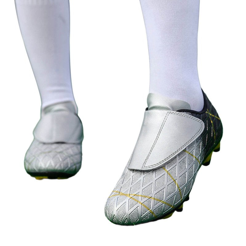 X-11 Silver Variation Kids Football Sneakers Non Slip Training Shoes - 5.5-6 Years
