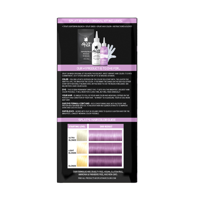 Semi-Permanent Hair Dye Kit with Bleach - Multiple Shades