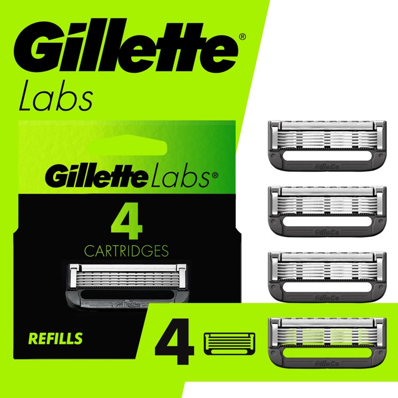 Gillette Razor Bundle with Magnetic Stand & Refill Blades - Patriots Gameday Set