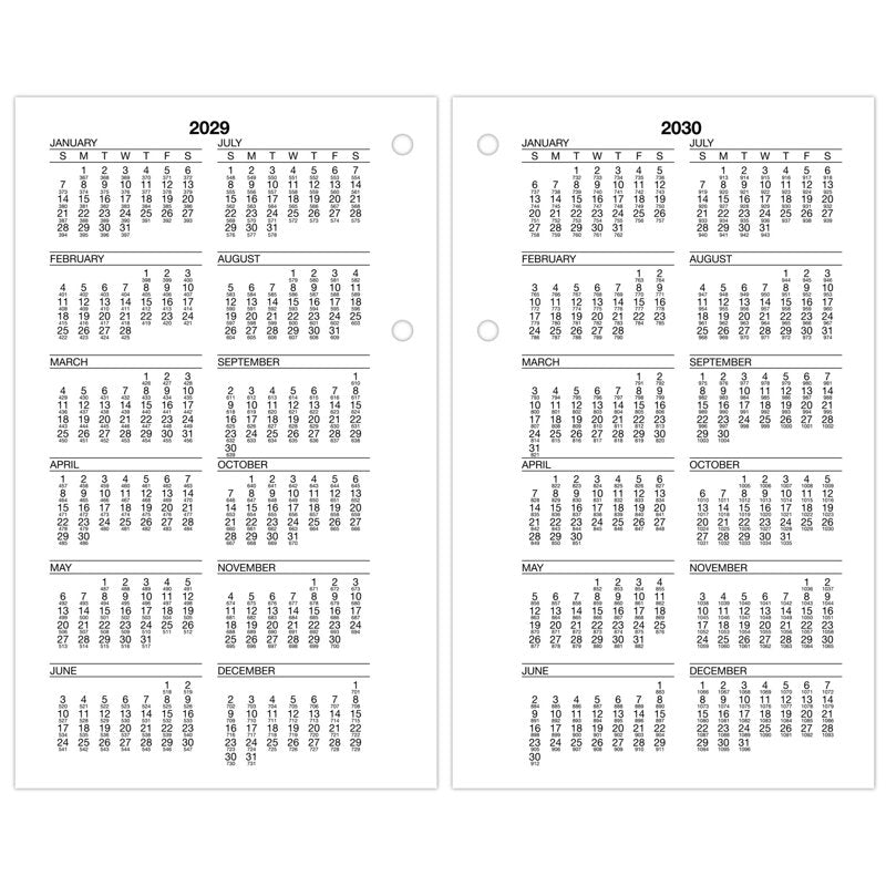 2026 Daily Desk Calendar Refill with Julian Dates & Planning Pages