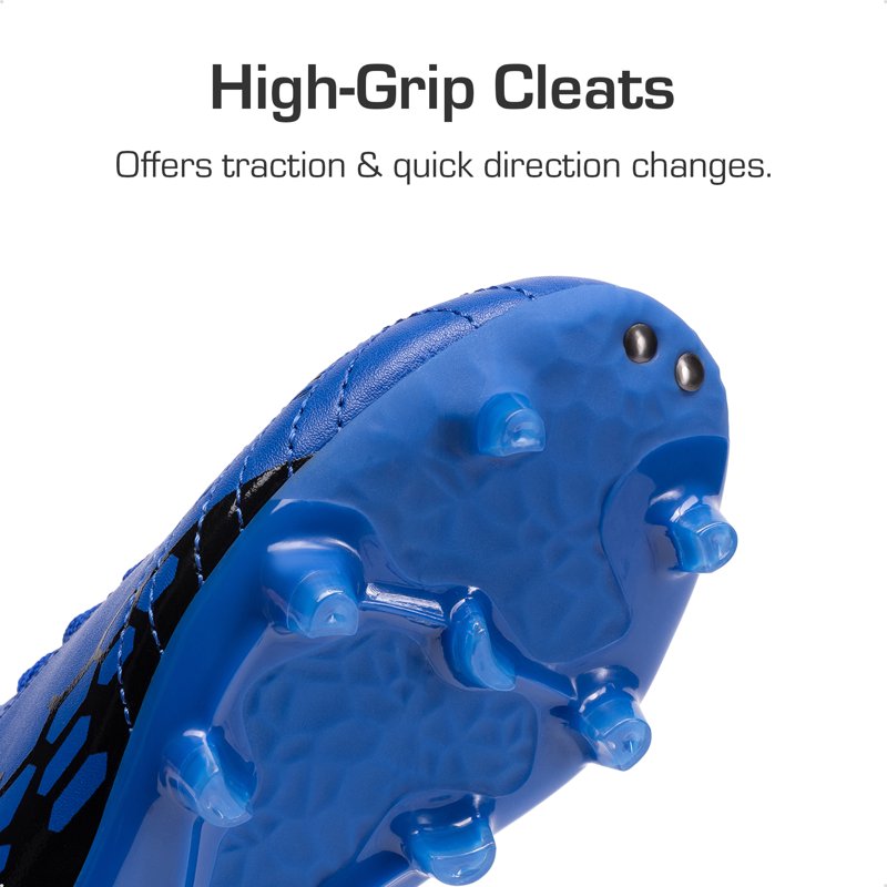 Dream Pairs Kids Soccer Cleats Shoes Royal Blue/Black - Youth Football Boots