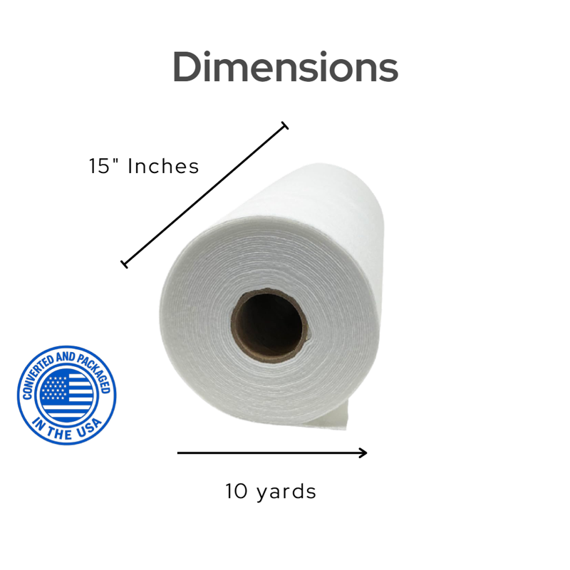 Medium Weight Fusible Fleece 12" x 10 Yards for Quilting & Craft Projects