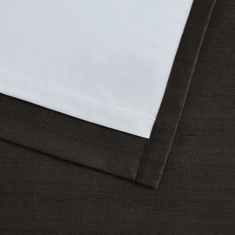 Blackout Linen Curtain Set - 2 Panels, Full Room Darkening & Insulation