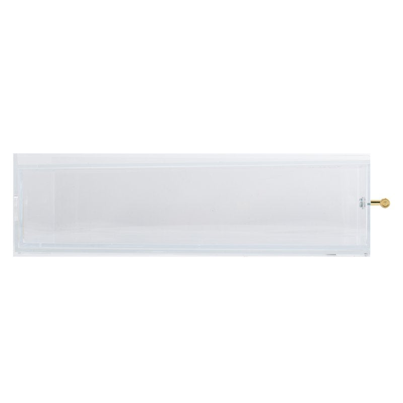 Acrylic Paper Tray with Drawer - Clear Desk Organizer for Office Supplies