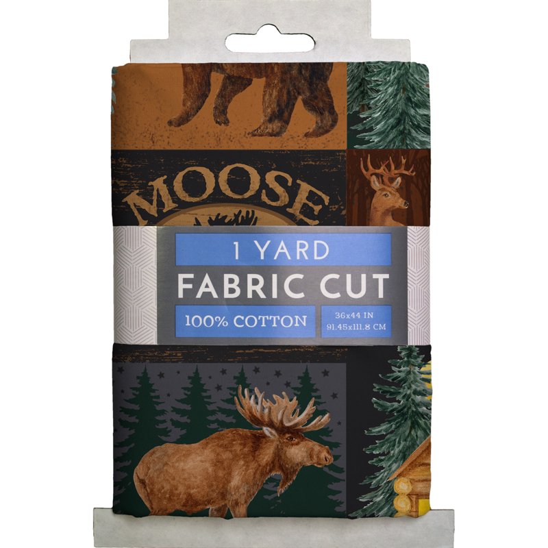 Cotton Quilt Fabric 2-Pack - Moose Lake Multi-Color 44" Wide for Quilting & Sewing