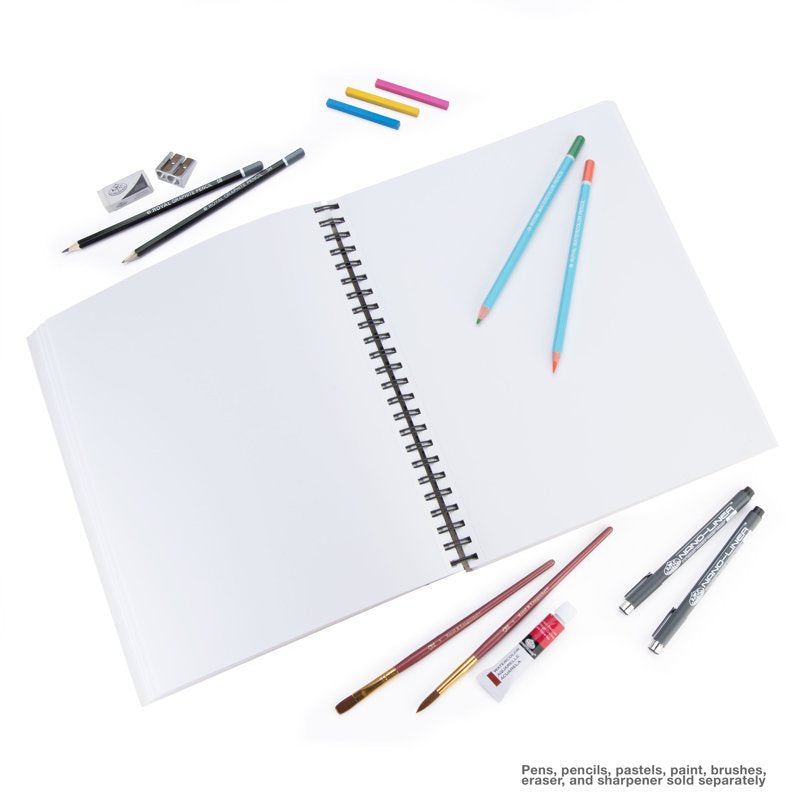 Bee Inspired Mixed Media Sketchbook Pad - 120 Sheets, Heavyweight Spiral Bound 9x12