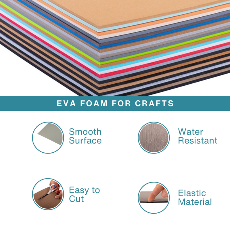High-Density EVA Foam Sheet 3mm for Cosplay Crafts & DIY Projects
