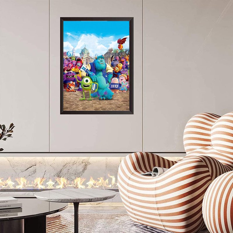 Monsters Inc Diamond Painting Kit for Adults - Sulley 5D Round Art DIY Wall Decor