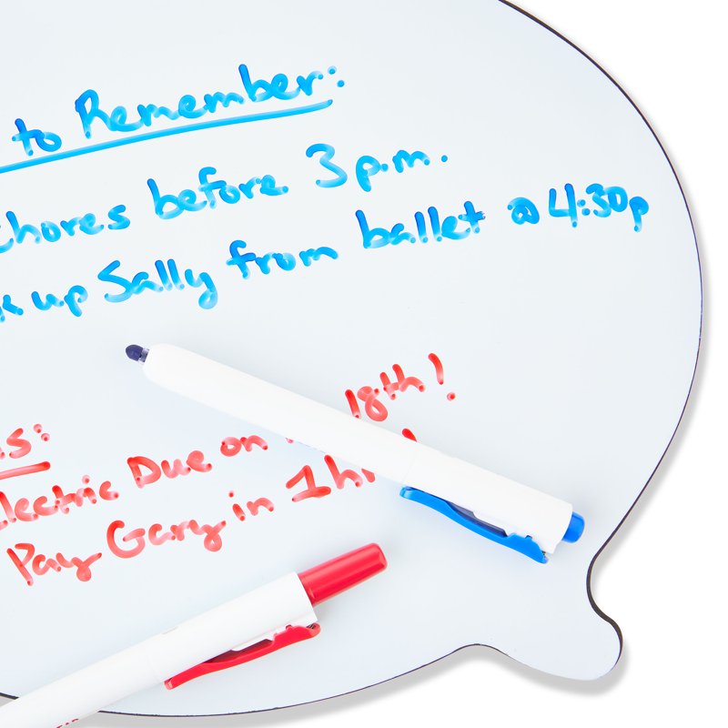 16-Count Fine Point Low-Odor Dry Erase Markers - Vibrant Colors, Retractable