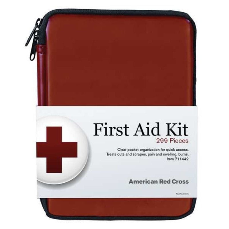 First Aid Kit with 299 Components for 25 People - Red Nylonshield Housing