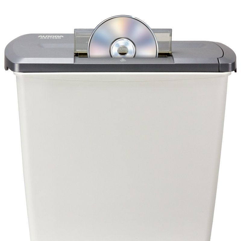 8-Sheet Strip-Cut Paper CD Credit Card Shredder with Wastebasket