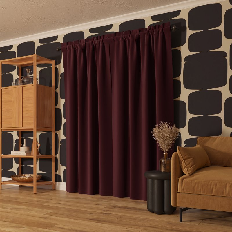 Blackout Curtain Panel - Extreme 100% Light Blocking, Rod Pocket, Various Sizes & Colors