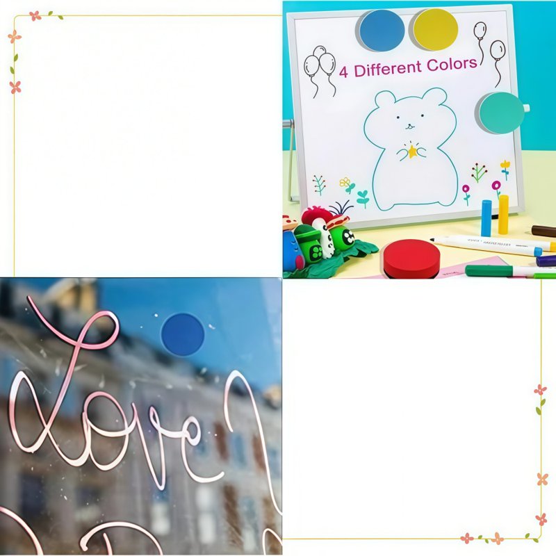 Mini Magnetic Dry Erase Erasers 48 Pack for Whiteboards & Chalkboards