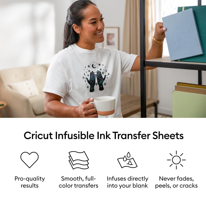 Cricut Infusible Ink Transfer Sheets - Distressed Cool Water 12x12in