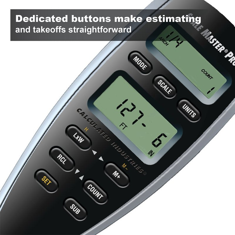 Digital Architectural Scale Calculator Pro - Black