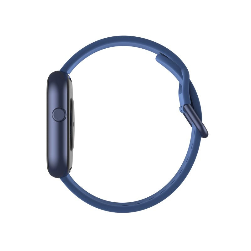 Unisex Smartwatch with Interchangeable Silicone Strap - Fitness & Health Tracking
