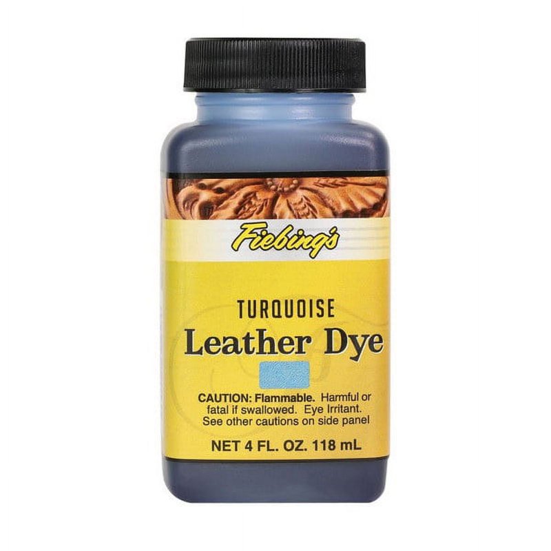 Leather Dye Black 4oz with Applicator - For Shoes, Belts, Leather Goods