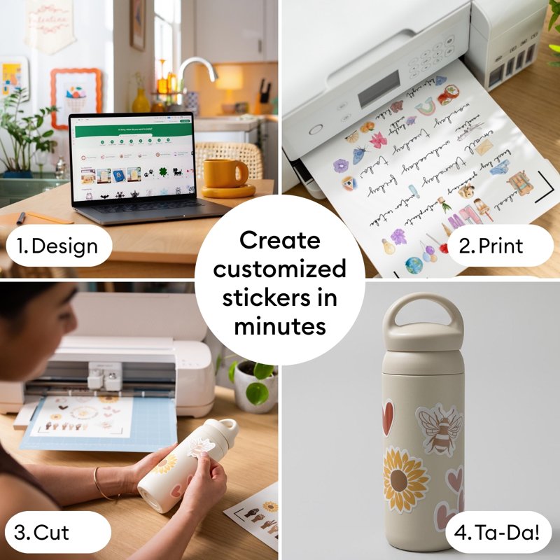 Cricut Maker 4 Cutting Machine and Sticker Making Bundle | Fast, Versatile Crafting