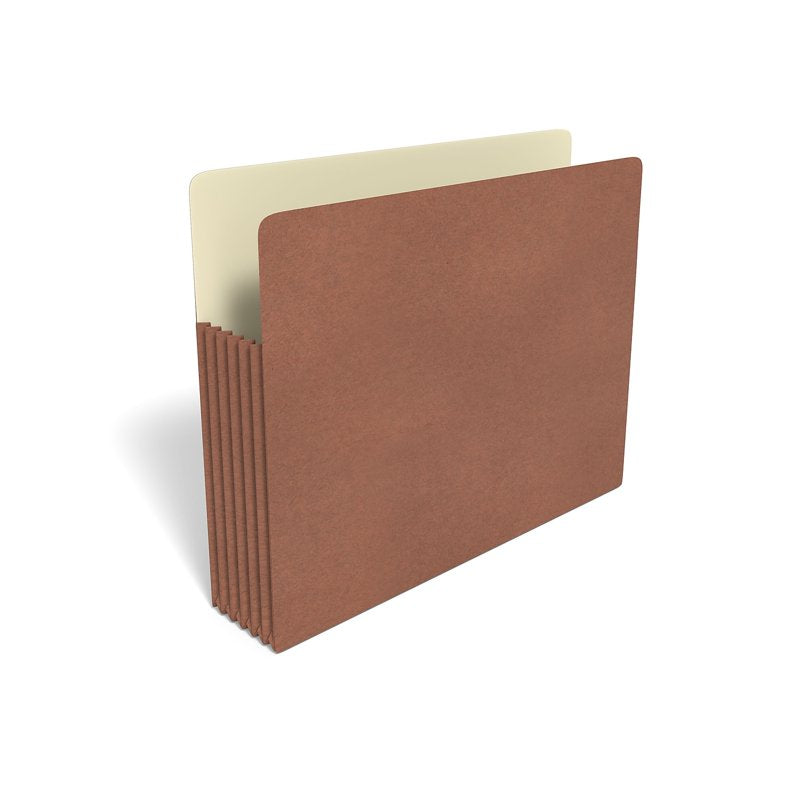 Letter Size Brown Expanding File Pockets - 5.25 Inch Expansion, 10 Pack
