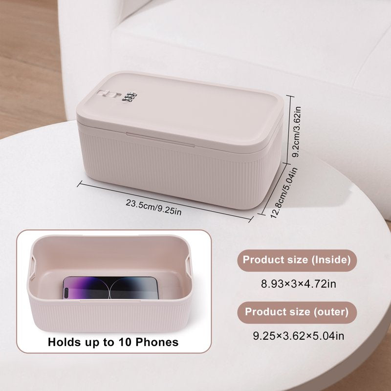 Small Lock Box with Code - Secure BPA-Free Storage for Medications, Food, Electronics & Personal Items