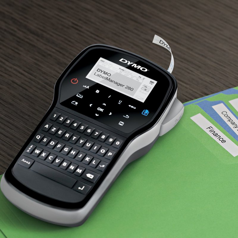Portable Label Maker with QWERTY Keyboard & PC/Mac Connectivity - Rechargeable