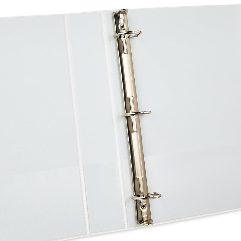 4 Pack View D-Ring Binders 1.5 Inch White for Office & School Organization